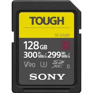 Image of Sony 128GB 300MB/s SF-G Tough Series UHS-II SDXC Memory Card - SF-G128T