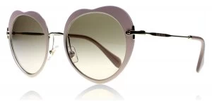Image of Miu Miu MU54RS Sunglasses Pink / Gold U6I3D0 52mm