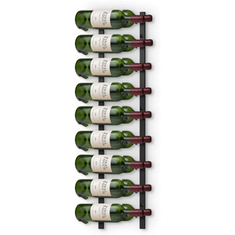 Image of Final Touch 18 Bottle Wall Mounted Wine Rack Black unisex