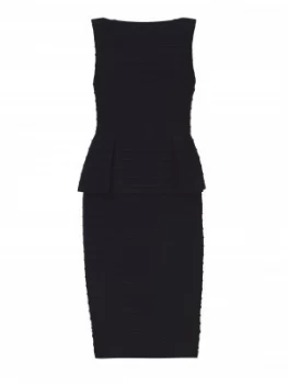Image of Adrianna Papell Matte Jersey Peplum Dress Black