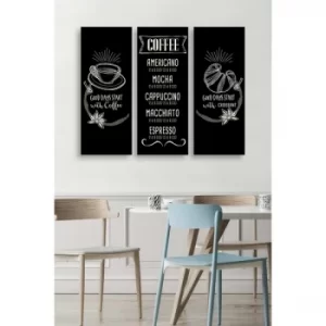 Image of MDF0068 Multicolor Decorative MDF Painting (3 Pieces)