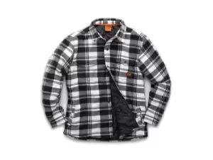 Image of Scruffs T55357 Worker Padded Checked Shirt - XXL - Black/White