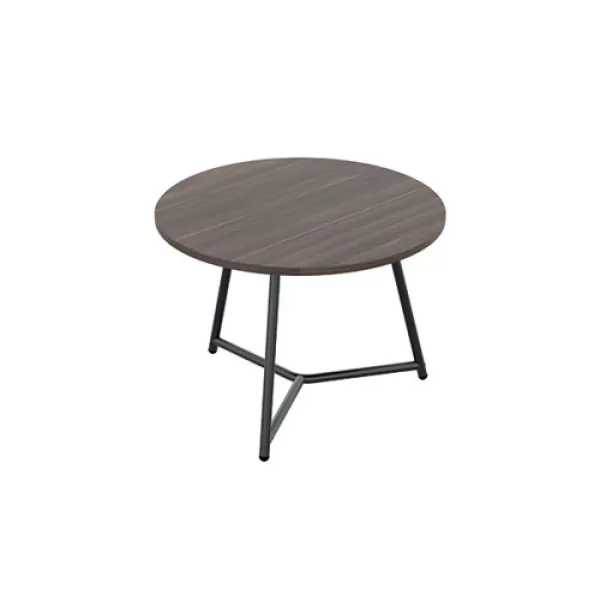 Image of Jemini Trinity Low Table 600x600x435mm Dark WalnutBlack KF823377
