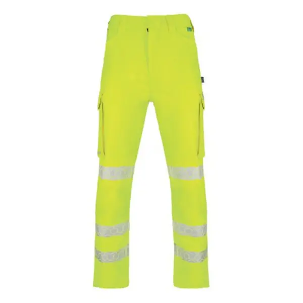 Image of Beeswift Envirowear Beeswift Envirowear High Visibility Trousers Saturn Yellow 40 EWCTRSY40