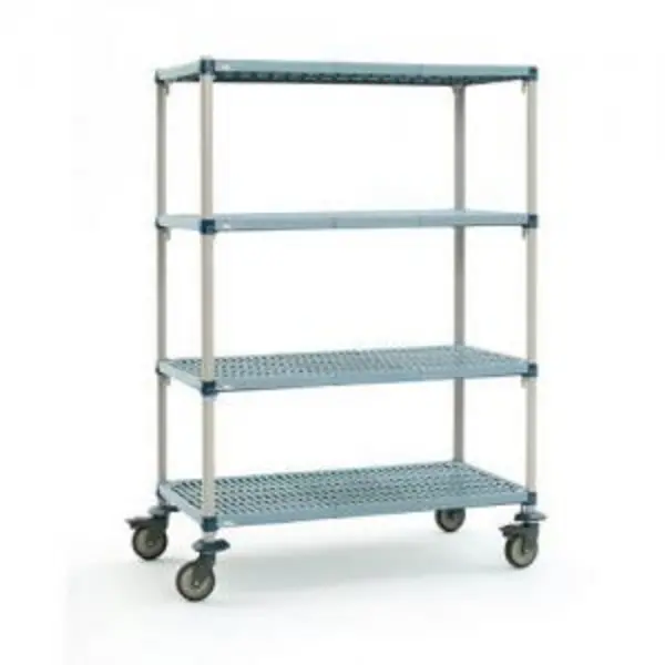Image of Metromax Q Polymer Shelving, Mobile, 4 Shelves, 1895 H x 914 W x 457D (mm)