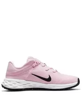 Image of Nike Revolution 6 Flyease Trainers - Pink/Black, Size 12