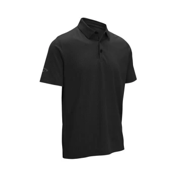 Image of Callaway Jacquard Polo Shirt Mens - Black Heather