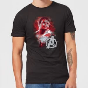 Image of Avengers Endgame Hulk Brushed Mens T-Shirt - Black - S