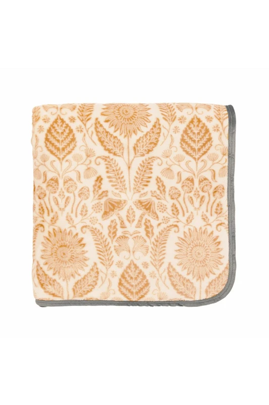 Image of Helena Springfield Helena Springfield 'Sunflower' Fleece Blanket in Copper Size: 140cm x 180cm Copper 140cm x 180cm Unisex 5016709718868
