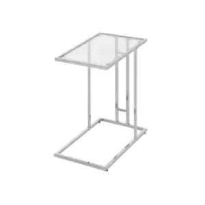 Image of Harry Stainless Steel Sofa Table Clear