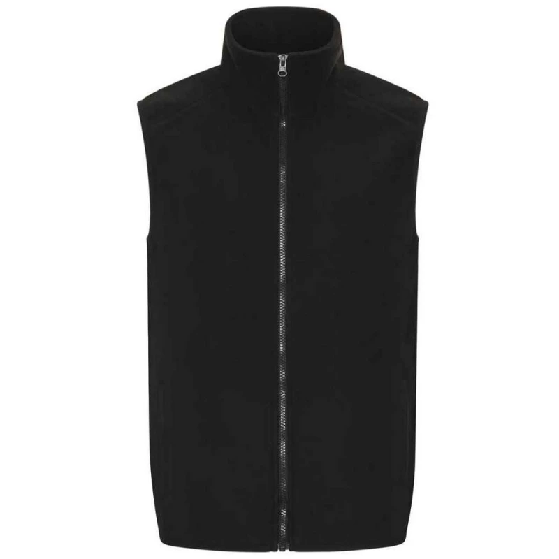 Image of PRO RTX Mens Fleece Gilet in Black Size: XS Black Male XS