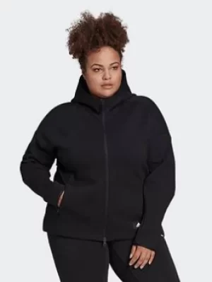 Image of Adidas Sportswear Mission Victory Full-Zip Hoodie (Plus Size)