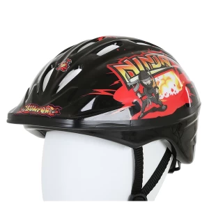 Image of Bumper Ninja Helmet Black/Red 48-52cm