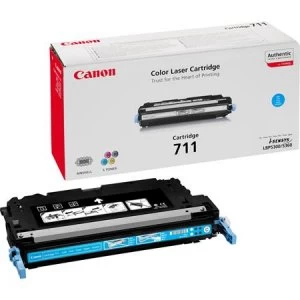 Image of Canon 711 Cyan Laser Toner Ink Cartridge