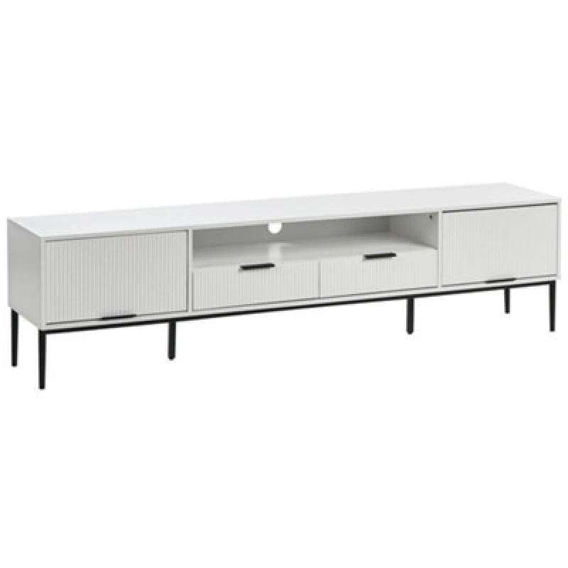 Image of Beliani Modern TV Stand Leduc White