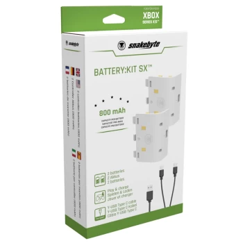 Image of Snakebyte BATTERY:KIT SX Twin Battery Pack for Xbox Series X/S - Wht
