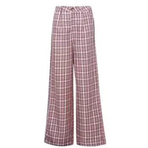 Image of Daisy Street Laura Check Wide Trouser - Pink