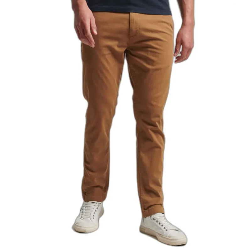 Image of Superdry Slim fit chino Trousers Superdry Officers Marron Male 36x32