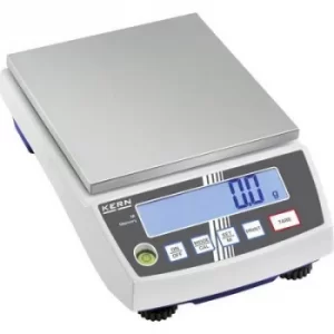 Image of Kern Precision scales Weight range 10KG Readability 0.1g mains-powered, battery-powered, rechargeable Silver
