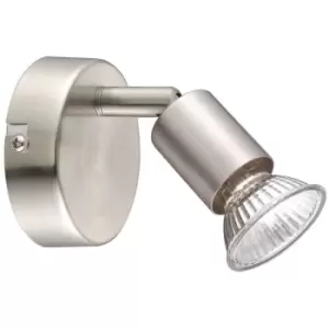 Image of Fayetteville Single Spotlight Satin Nickel Metal GU10 1x50W - Merano