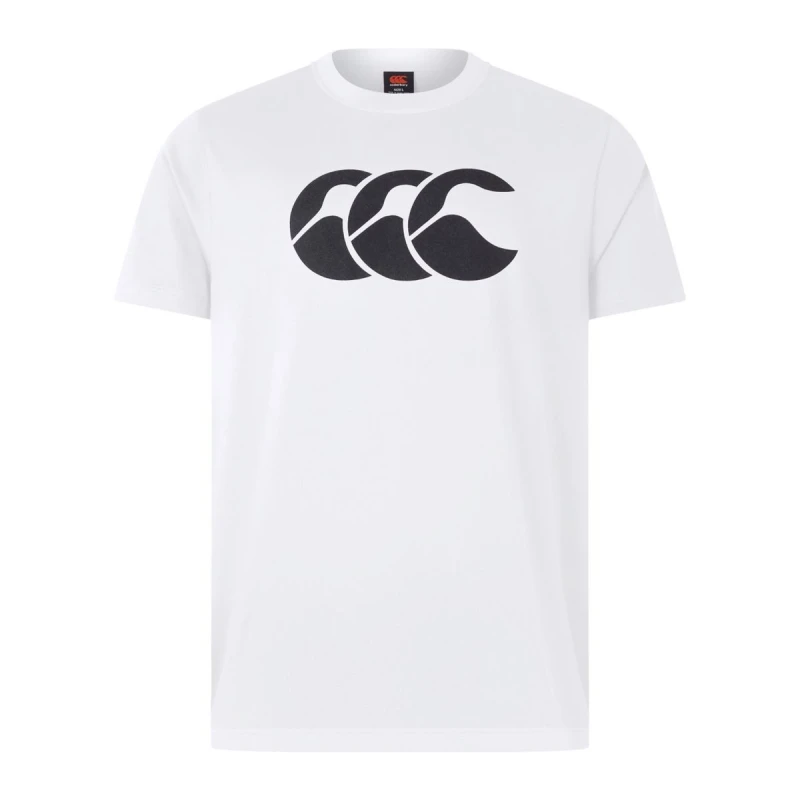 Image of Canterbury Canterbury Men Logo Cotton T-Shirt in White Size: Small White S Male 5063806445807