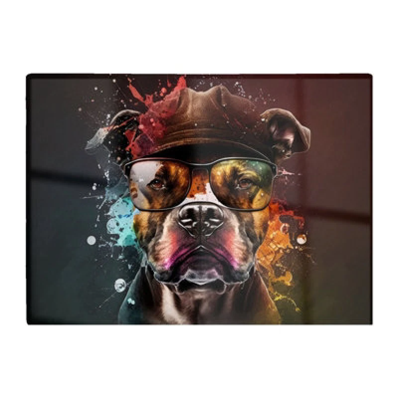 Image of Warren Reed Designer Staffy Bull Terrier Dog Splashart Chopping Board