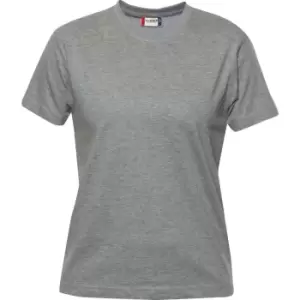 Image of Clique Womens/Ladies Premium Melange T-Shirt (XXL) (Grey)