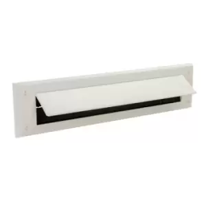 Image of Fixman Letterbox Draught Seal with Flap - 338 x 78mm White