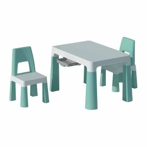 Image of Liberty House Toys Kids Height Adjustable Table and 2 Chairs, Green