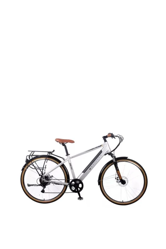Image of Dallingridge Malvern Hybrid Trekking Electric Bike, 700c Wheel, 6 Speed 36V 14Ah Silver