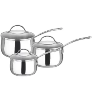 Image of Prestige Bell Stainless Steel Saucepan Set - 3 Piece