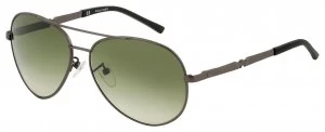 Image of Police Gun Metal Aviator with Green Gradient Lens.