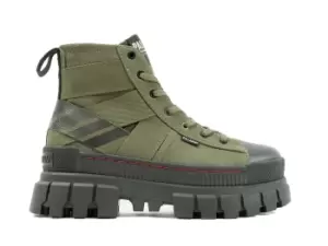 Image of Palladium Boots Womens REVOLT HI ARMY OLIVE NIGHT