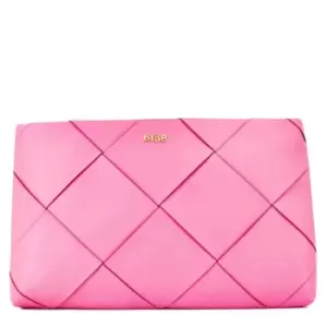 Image of Biba Woven Clutch Bag - Pink