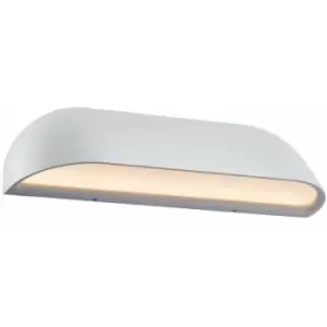 Image of Nordlux Front 26cm LED Dimmable Outdoor Down Wall Lamp White, IP44, 3000K