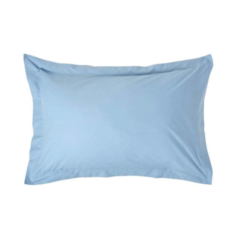 Image of Homescapes Egyptian Cotton Oxford Pillowcase 200 TC, Standard Size Blue