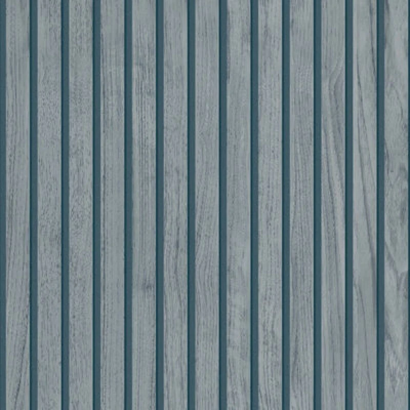 Image of Panacea Wood Slats Wallpaper Blue Belgravia 1164