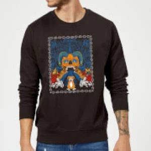 Image of Mr Pickles Retro Print Sweatshirt - Black - XL