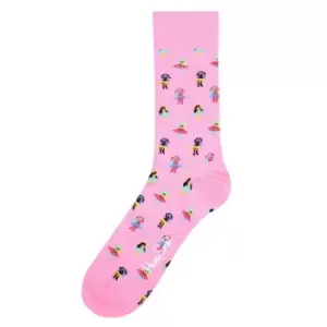 Image of Happy Socks Hula Socks - Pink
