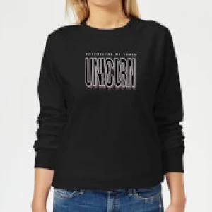 Image of Channeling My Inner Unicorn Womens Sweatshirt - Black - 5XL