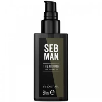 Image of Sebastian Professional Seb Man The Groom Hair & Beard Oil 30ml