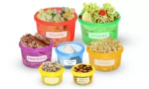 Image of 14 Piece BPA-Free Portion-Control Container Set: One