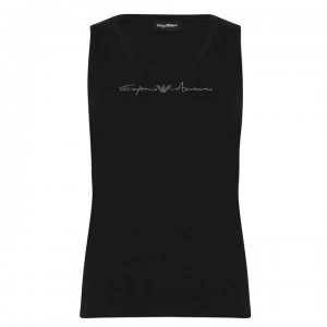 Image of Emporio Armani Signature Vest Black Size L Women