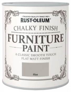 Image of Rust-Oleum Chalky Matt Furniture Paint 750ml - Flint