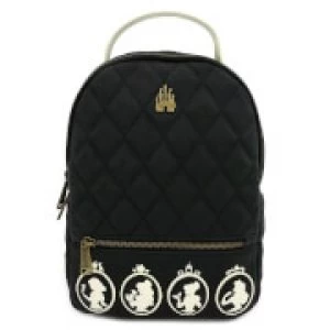 Image of Loungefly Disney Princess Faux Leather Quilted Mini Backpack