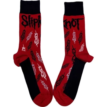 Image of Slipknot - Tribal S Unisex UK Size 7 - 11 Ankle Socks - Red