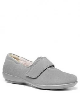 Image of Hotter Toasty Slippers, Grey, Size 4, Women