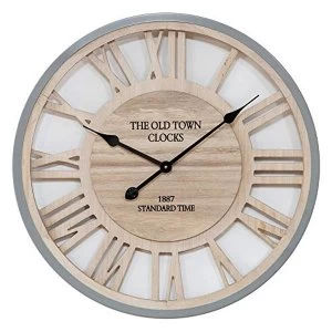 Image of Hometime Wall Clock Cut Out Roman Numerals 62.5cm