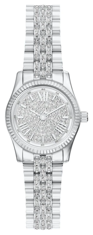 Image of Michael Kors MK7577 Lexington Petite Crystal (26mm) Silver Watch