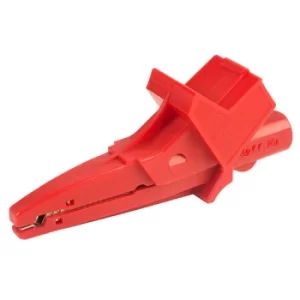 Image of PJP 5004/LM-IEC-R Electro Red Shrouded Crocodile Clip 4mm